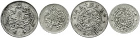 CHINA und Südostasien, China, Republik, 1912-1949
2 Stück: 20 und 10 Cents, Jahr 15 = 1926 Nationalemblem.
sehr schön