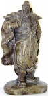 CHINA und Südostasien, China, Varia
Specksteinskulptur des Weltenwächters. Qing-Dynastie, 19. Jh. Höhe 22,5 cm.
