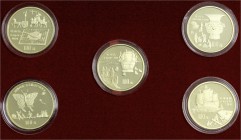 CHINA und Südostasien, China, Volksrepublik, seit 1949
GOLD-Münzenset 5 X 100 Yuan 1992. Erfindungen und Entdeckungen des Altertums. 5 X 1 Unze Gold....