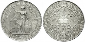 CHINA und Südostasien, Großbritannien, Tradedollars
Tradedollar 1911 B. sehr schön/vorzüglich, kl. Randfehler
