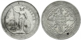 CHINA und Südostasien, Großbritannien, Tradedollars
Tradedollar 1911 B. sehr schön, Randfehler