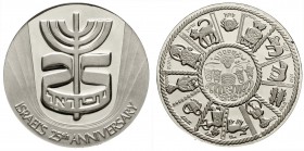 Ausländische Goldmünzen und -medaillen, Israel
Platinmedaille o.J. (1973). 25 Jahre Staat Israel, 30,1 g., 35mm. Im Etui mit Zertifikat. Auflage max....
