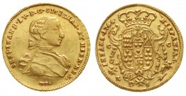 Ausländische Goldmünzen und -medaillen, Italien-Neapel, Ferdinand IV. von Bourbon, 1759-1825
6 Ducati 1766, Neapel. 8,80 g.
gutes vorzüglich, selten...