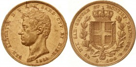 Ausländische Goldmünzen und -medaillen, Italien-Sardinien, Carl Albert, 1831-1849
100 Lire 1832 P, Anker. Genua. 32.25 g. 900/1000
sehr schön/vorzüg...
