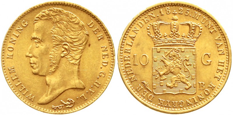 Ausländische Goldmünzen und -medaillen, Niederlande, Willem I., 1815-1840
10 Gu...