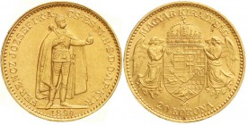 Gold der Habsburger Erblande und Österreichs, Haus Habsburg, Franz Joseph I., 1848-1916
20 Korona 1894 KB. Stehender Herrscher. Für Ungarn. 6,78 g. 9...