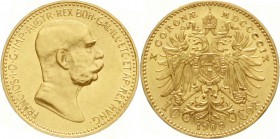 Gold der Habsburger Erblande und Österreichs, Haus Habsburg, Franz Joseph I., 1848-1916
10 Kronen 1909. Typ 'Marschall'. 3,39 g. 900/1000.
vorzüglic...