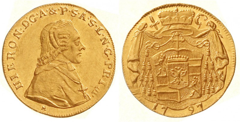 Gold der Habsburger Erblande und Österreichs, Salzburg, Hieronymus Graf von Coll...