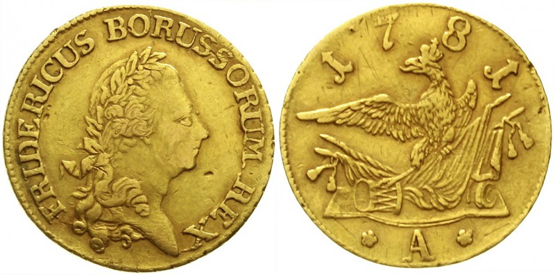 Altdeutsche Goldmünzen und -medaillen, Brandenburg-Preussen, Friedrich II., 1740...