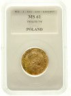 Altdeutsche Goldmünzen und -medaillen, Sachsen-Albertinische Linie, Friedrich August II., 1733-1763
5 Taler (Neuer August d`or, schwächeres Kriegsgol...