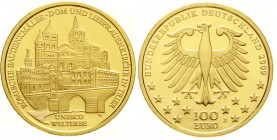 Goldmünzen der Bundesrepublik Deutschland, Euro, Gedenkmünzen, ab 2002
100 Euro 2009 D, Trier. 1/2 Unze Feingold. In Originalschatulle mit Zertifikat...