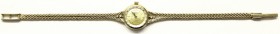 Uhren aus Gold, Armbanduhren
Damenarmbanduhr GENEVE, Gelbgold 333 mit Armband. Länge 18 cm. 14,91 g.
Werk läuft nicht
