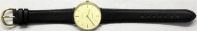 Uhren aus Gold, Armbanduhren
Schweizer Armbanduhr IKONA, Quarz, Gelbgold 585. Rundes, flaches Gehäuse, erneuertes schwarzes Lederarmband "18" d. Fa. ...