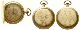 Uhren aus Gold, Taschenuhren
Schweizer Herrensavonette Gelbgold 585, um 1900. Hersteller Philippe Dubois & Fils, Le Locle. 47 mm; 67,57 g. Deckel dre...