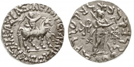 Altgriechische Münzen, Indoskythen, Königreich, Azes II., 35 v.-1/10 n. Chr.
Tetradrachme 35 v./10 n. Chr. Azes zu Pferd r./Pallas Athena steht r.
v...