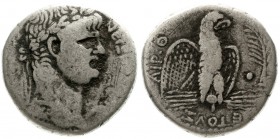 Provinzialrömische Münzen, Syrien, Antiochia, Nero 54-68
Tetradrachme Jahr 9 = 63. 13,8 g.
schön