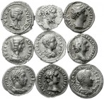 Lots antiker Münzen, Römer, Kaiserzeit
9 Denare: Domitian (2X), Faustina I., Sept. Severus, Julia Domna (2X), Geta, Elagabal, Gordian III. meist sehr...