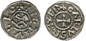 Karolinger, Karl der Kahle, 840-877
Pfennig o.J. Melle. 1,57 g.
sehr schön/vorzüglich, schöne Patina