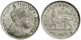Ausländische Münzen und Medaillen, Äthiopien, Menelik II., 1889-1913
Gersh EE 1895 = 1903. prägefrisch