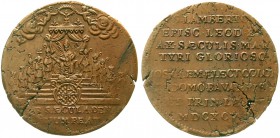 Ausländische Münzen und Medaillen, Belgien-Lüttich, Bistum, Joseph Clemens von Bayern, 1694-1723
Kupferjeton 1696 zur 1000 Jf. des Märtyrers Lambertu...