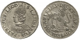 Ausländische Münzen und Medaillen, Belgien-Lüttich, Bistum, Sedisvakanz 1763
Escalin 1763. sehr schön/vorzüglich