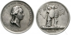 Ausländische Münzen und Medaillen, Dänemark, Christian VII., 1766-1808
Silbermedaille 1794 von Hull, a.d. Allianz mit Schweden. 33 mm; 10,94 g.
sehr...