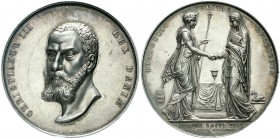 Ausländische Münzen und Medaillen, Dänemark, Frederik VI., 1808-1839
Silbermedaille 1836 von Christensen. 300Jf. der Reformation in Dänemark. Kopf n....