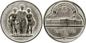 Ausländische Münzen und Medaillen, Dänemark, Christian IX., 1863-1906
Zinnmedaille 1872 v. Christesen, a.d. nordische Industrie-Ausst. in Kopenhagen....