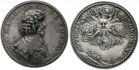 Ausländische Münzen und Medaillen, Frankreich, Ludwig XIII., 1610-1643
Alter Galvano der Silbermedaille 1634 von Dupre a.d. Verdienste des Marschall ...