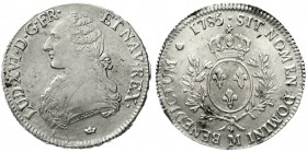 Ausländische Münzen und Medaillen, Frankreich, Ludwig XVI., 1774-1793
Ecu aux branches d olivier 1785 M, Toulouse. sehr schön, kl. Flecken
