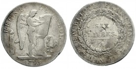 Ausländische Münzen und Medaillen, Frankreich, Ludwig XVI., 1774-1793
Ecu de 6 Livres 1793 A, Paris. schön/sehr schön, Schrötlingsfehler