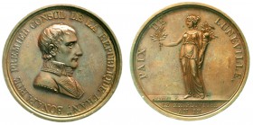 Ausländische Münzen und Medaillen, Frankreich, Konsulat unter Napoleon Bonaparte, 1799-1804
Bronzemedaille v. Andrieu AN IX (1801) auf den Frieden vo...