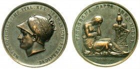 Ausländische Münzen und Medaillen, Frankreich, Napoleon I., 1804-1814, 1815
Bronzemedaille 1805 von Manfredini, a.d. Eroberung Wiens. 42 mm.
vorzügl...