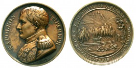 Ausländische Münzen und Medaillen, Frankreich, Napoleon I., 1804-1814, 1815
Bronzemedaille 1840 von Bovy, auf seinen Tod und seine Beisetzung auf St....