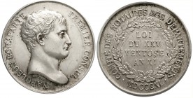 Ausländische Münzen und Medaillen, Frankreich, Napoleon I., 1804-1814, 1815
Silbermedaille 1840 von Barre. Department-Comitee der Notare und die Gese...