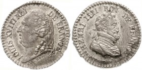 Ausländische Münzen und Medaillen, Frankreich, Ludwig XVIII., 1814, 1815-1824
Kl. Silbermedaille o.J. von Dubois und de Puymarin. Kopf l./Brb. Henri ...