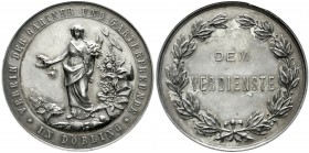 Römisch Deutsches Reich, Haus Habsburg, Franz Joseph I., 1848-1916
Silber-Verdienstmedaille o.J. v. Christlbauer/Wien. Verein d. Gärtner u. Gartenfre...