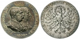 Römisch Deutsches Reich, Haus Habsburg, Franz Joseph I., 1848-1916
Silbermedaille 1909 v. Neuberger/Prinz. 100 Jf. d. Erhebung Tirols gegen Napoleon....