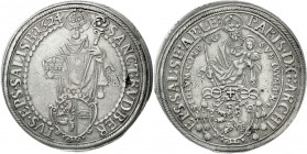 Römisch Deutsches Reich, Salzburg, Paris von Lodron, 1619-1653
Reichstaler 1624. Umschriftenvar. mit SALISB:, 27,45 g.
sehr schön, winz. Zainende