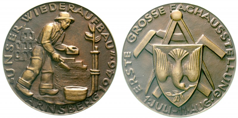 Altdeutsche Münzen und Medaillen, Arnsberg-Medaillen
Große Bronzegußmedaille 19...