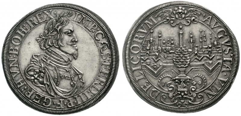 Altdeutsche Münzen und Medaillen, Augsburg-Stadt
Reichstaler 1640. Mit Titel Fe...