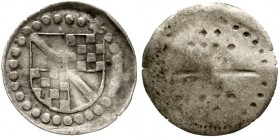 Altdeutsche Münzen und Medaillen, Baden-Baden, Christoph, 1475-1527
Einseitiger Pfennig o.J.(1488). sehr schön
