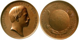 Altdeutsche Münzen und Medaillen, Baden-Karlsruhe, Stadt
Bronzemedaille 1858, unsigniert. 34. Versammlung der Naturforscher und Ärzte. Brb. Prinz Fri...