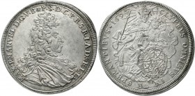Altdeutsche Münzen und Medaillen, Bayern, Maximilian II. Emanuel, 1679-1726
Reichstaler 1694. Brustb. mit langer Perücke n.r./Madonna hinter Wappen. ...