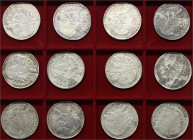Altdeutsche Münzen und Medaillen, Bayern, Maximilian III. Joseph, 1745-1777
Sammlung von 12 versch. Madonnentalern der Jahre 1756 bis 1776. U.a. 1769...