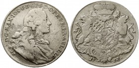 Altdeutsche Münzen und Medaillen, Bayern, Maximilian III. Joseph, 1745-1777
Wappentaler 1758. fast sehr schön
