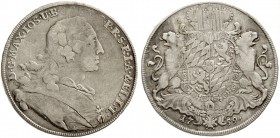 Altdeutsche Münzen und Medaillen, Bayern, Maximilian III. Joseph, 1745-1777
Wappentaler 1759. fast sehr schön, justiert