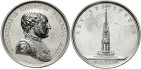 Altdeutsche Münzen und Medaillen, Bayern, Maximilian IV. (I.) Joseph, 1799-1806-1825
Silbermedaille 1824 v. Losch, a.d. Wiederherstellung des Schönen...