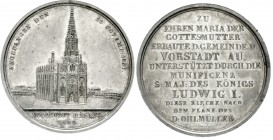 Altdeutsche Münzen und Medaillen, Bayern, Ludwig I., 1825-1848
Silbermedaille 1839 v. Birnböck. Fertigstellung d. Mariahilf-Kirche in der Au. 38 mm, ...