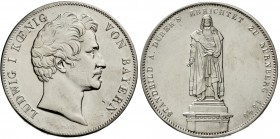 Altdeutsche Münzen und Medaillen, Bayern, Ludwig I., 1825-1848
Geschichtsdoppeltaler 1840. Dürerstandbild. Randschrift a.
vorzüglich, Kratzer